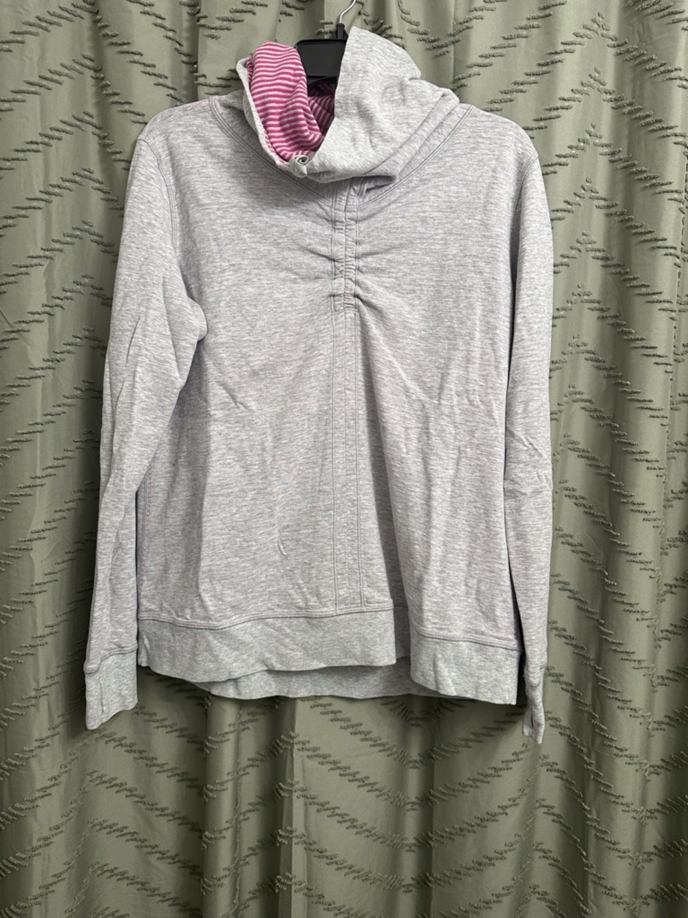 Lululemon athletic top shirt pink blush long sleeve tee pullover size 12